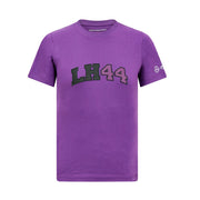 Mercedes AMG Petronas F1 Lewis Hamilton Logo Tee Kids - Purple