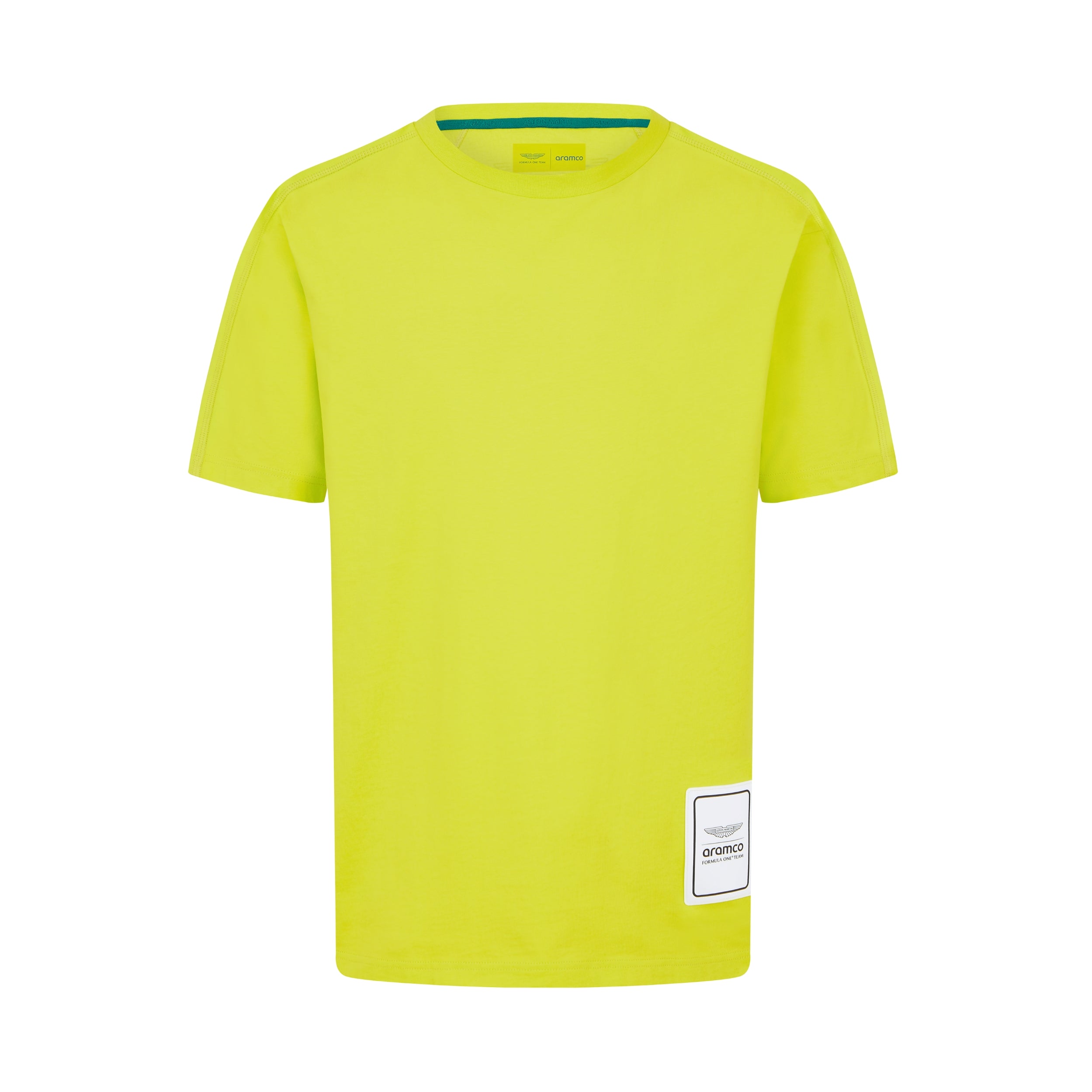 Aston Martin F1 Logo Tee Mens - Lime