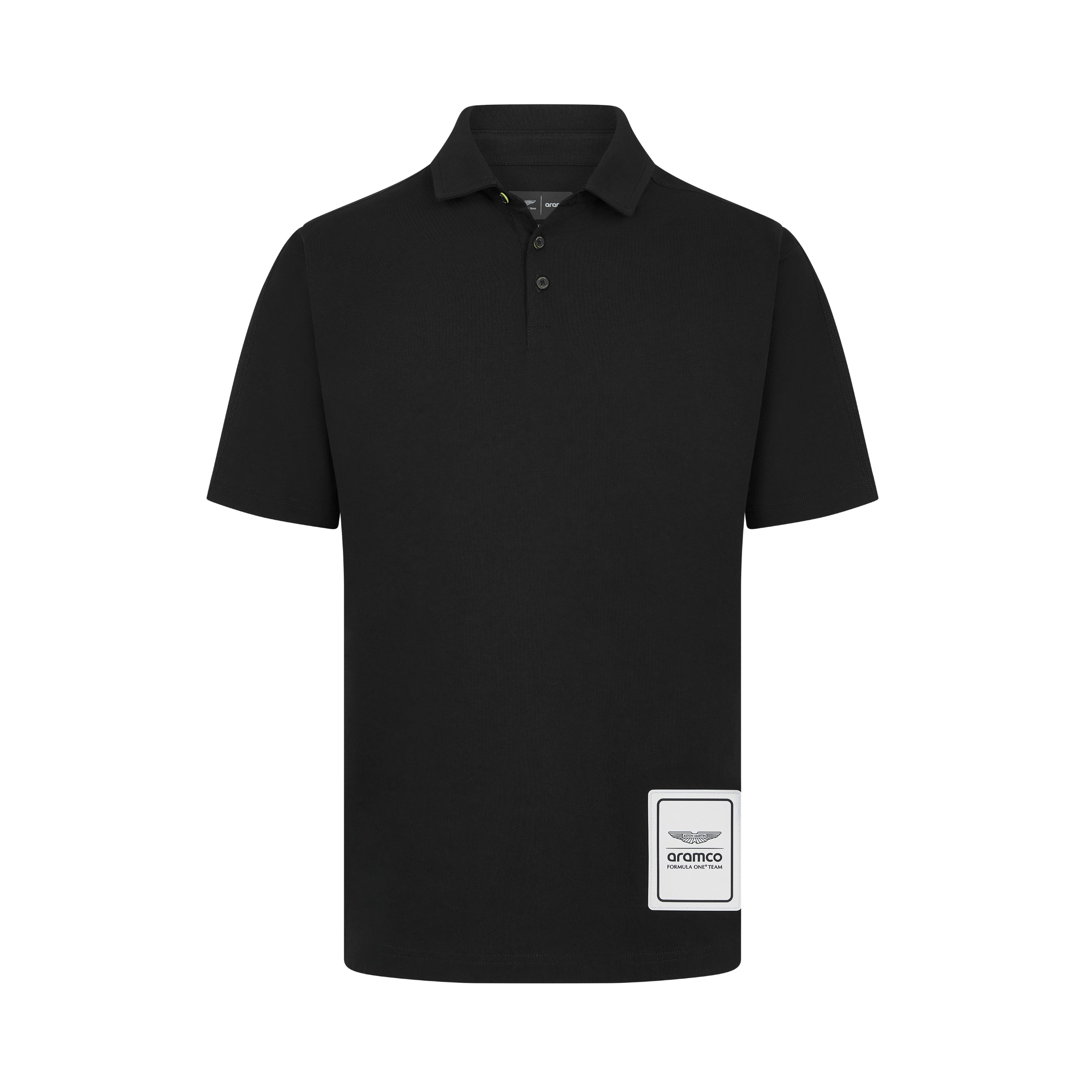 Aston Martin F1 Logo Polo Mens - Black