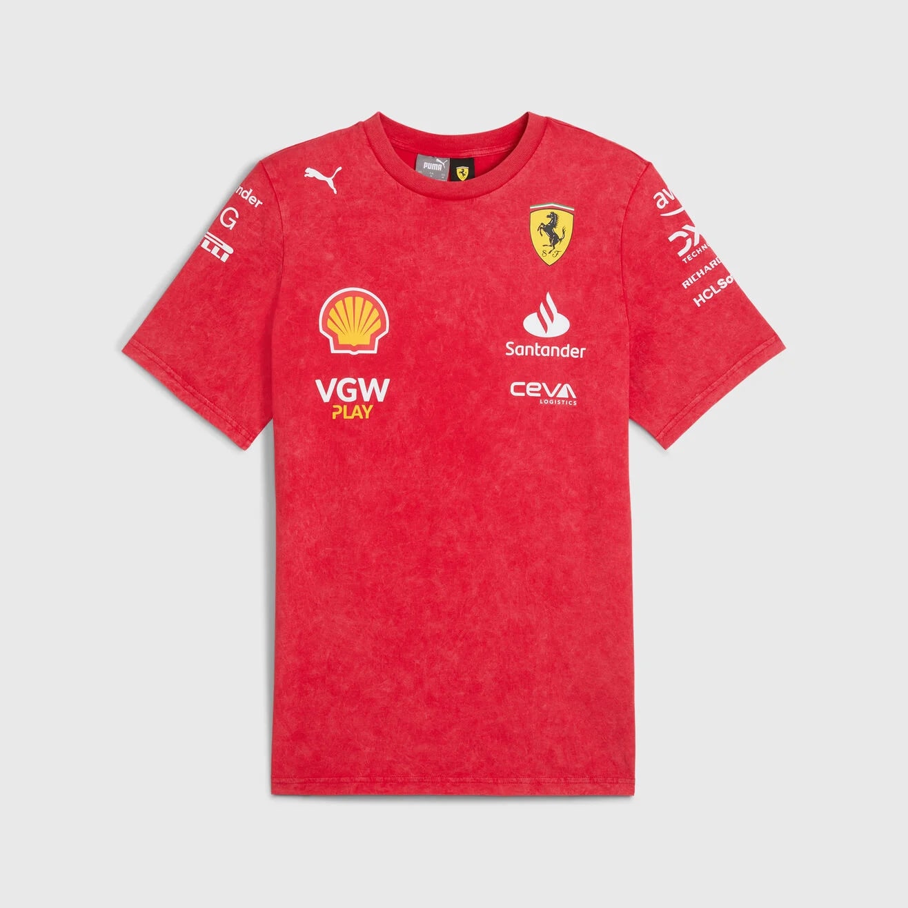 Scuderia Ferrari F1 Team 2024 Desert Sun Tee Mens - Rosso Corsa