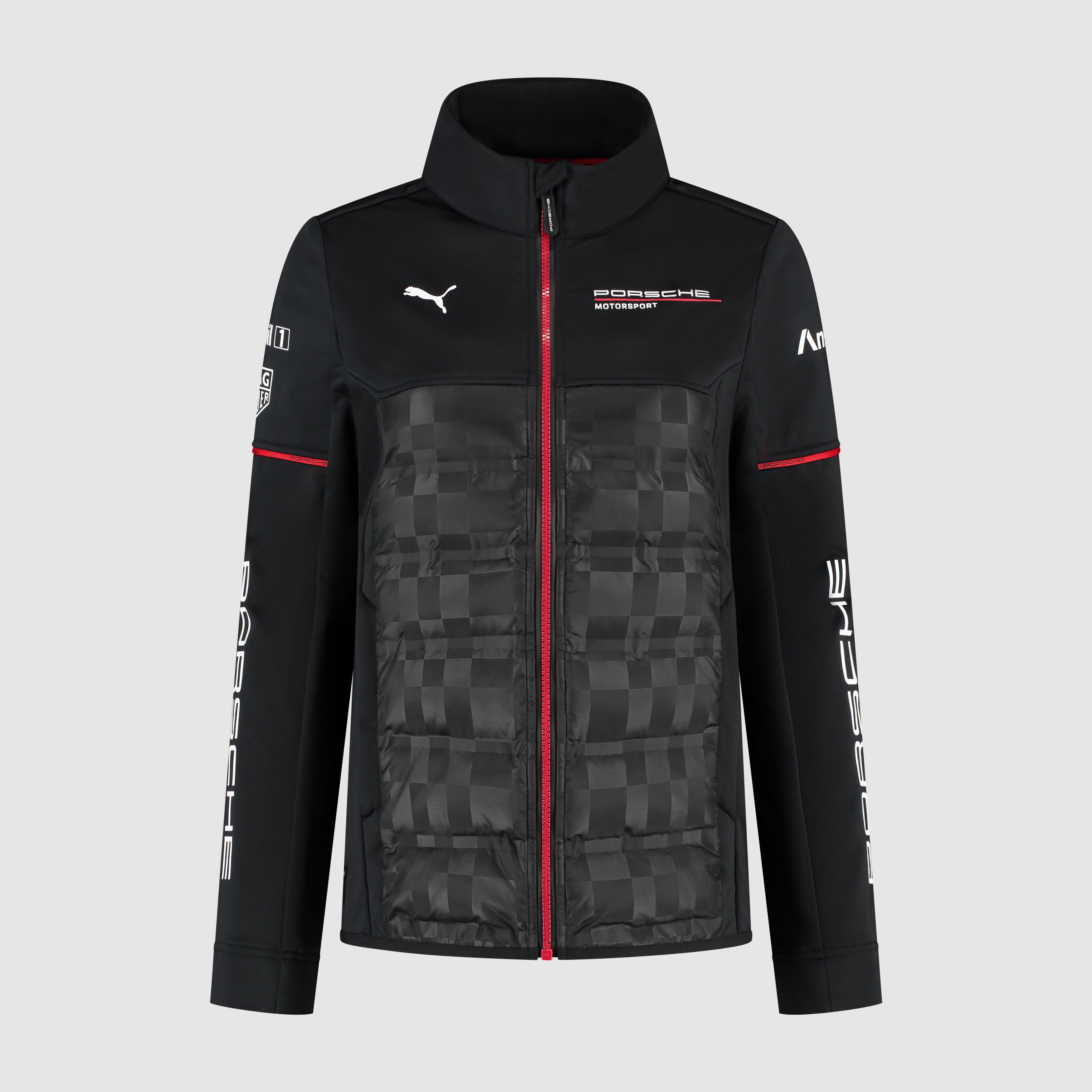 Porsche Motorsport Team 2026 Hybrid Jacket Womens - Black