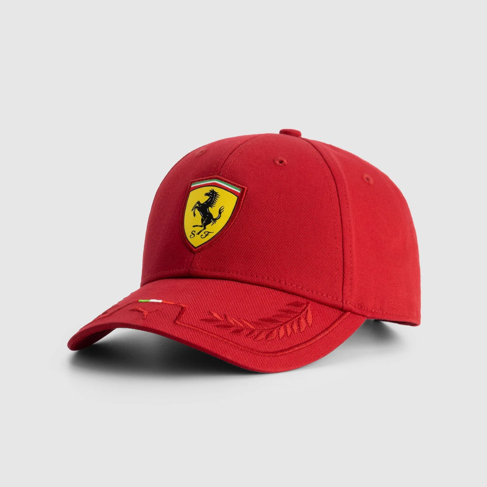 Scuderia Ferrari F1 Italian Cap Adults - Dark Cherry