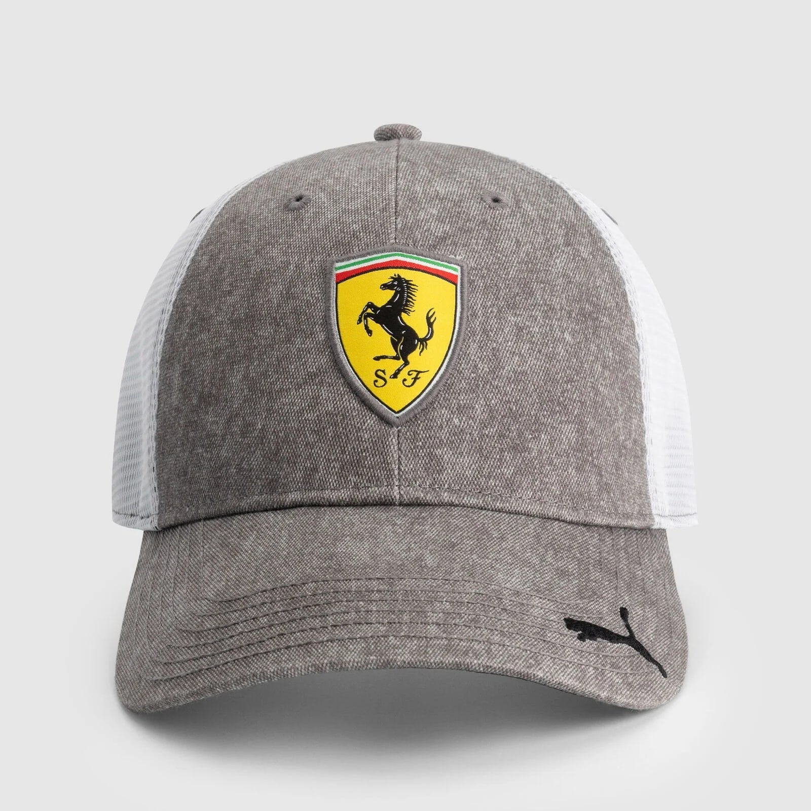 Scuderia Ferrari F1 Trucker Cap Adults - Grey Dawn