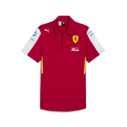 Scuderia Ferrari F1 Team 2025 Le Mans 24H Polo Mens - Dark Cherry