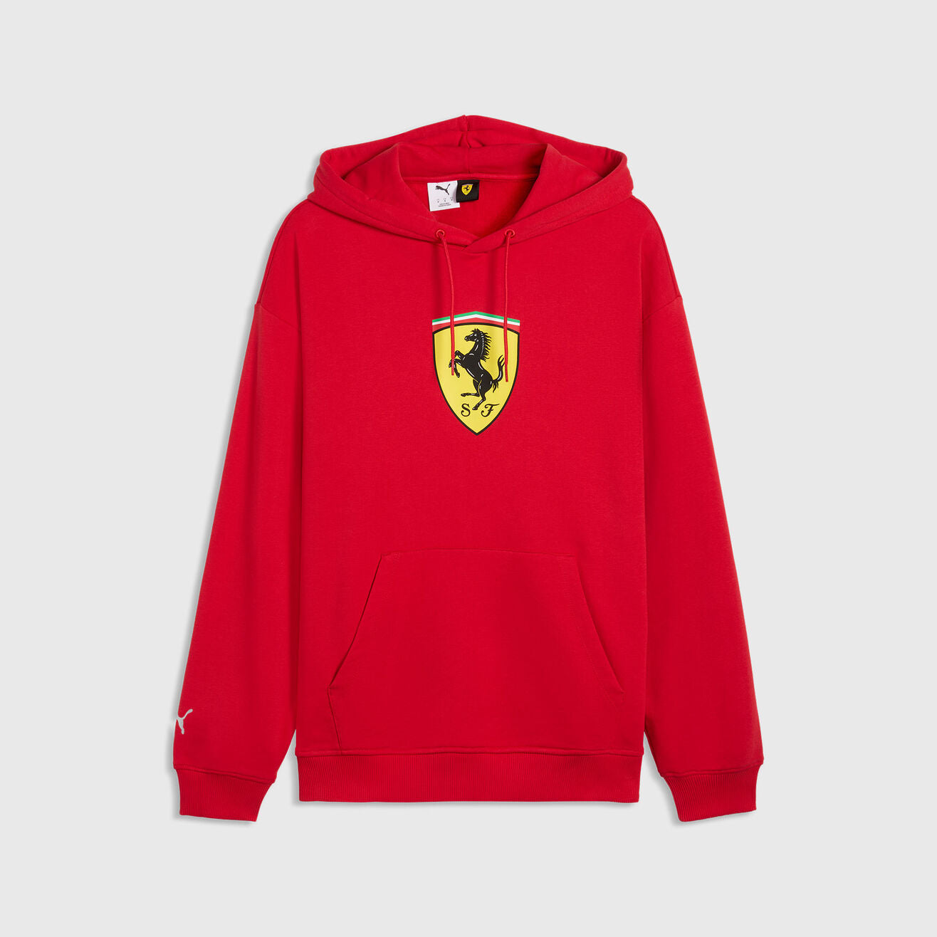 Scuderia Ferrari F1 Big Shield Hoodie Mens - Rosso Corsa