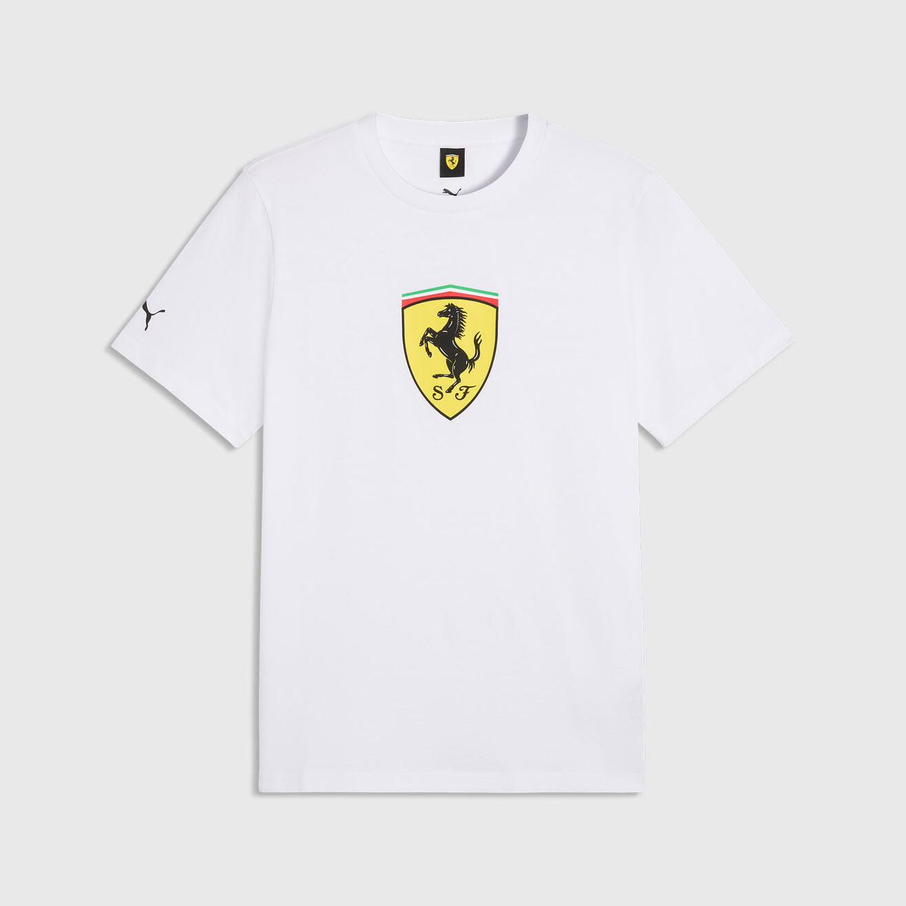Scuderia Ferrari F1 Big Shield Tee Mens - White