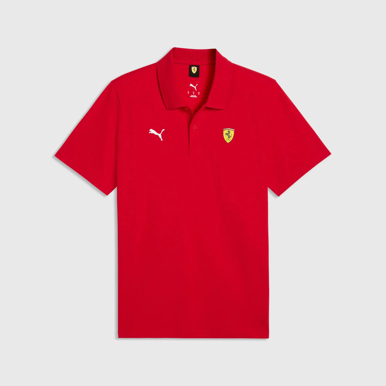 Scuderia Ferrari F1 Polo Mens - Rosso Corsa