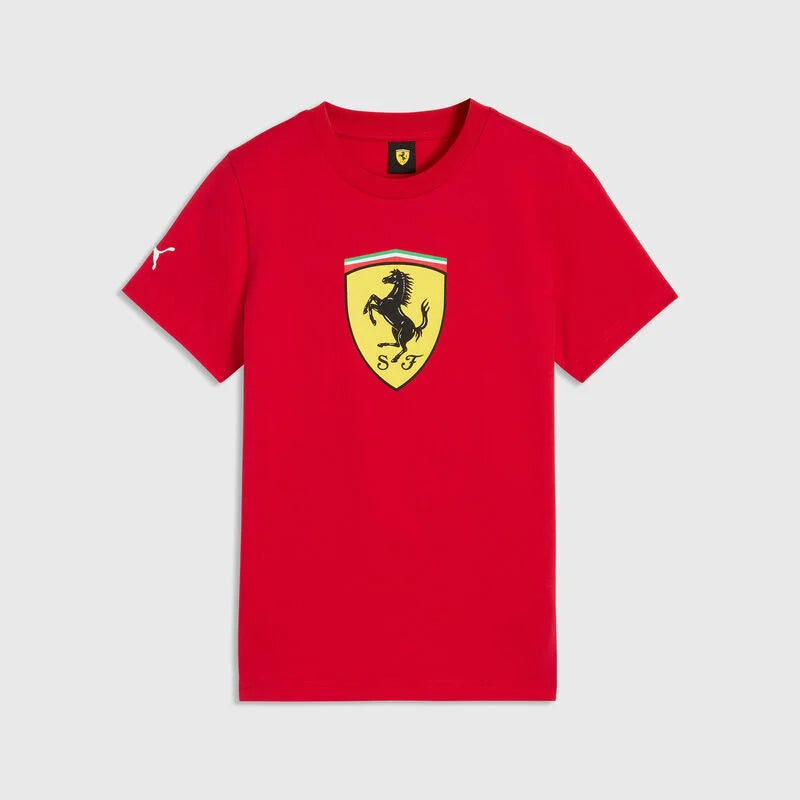 Scuderia Ferrari F1 Shield Tee Kids - Rosso Corsa