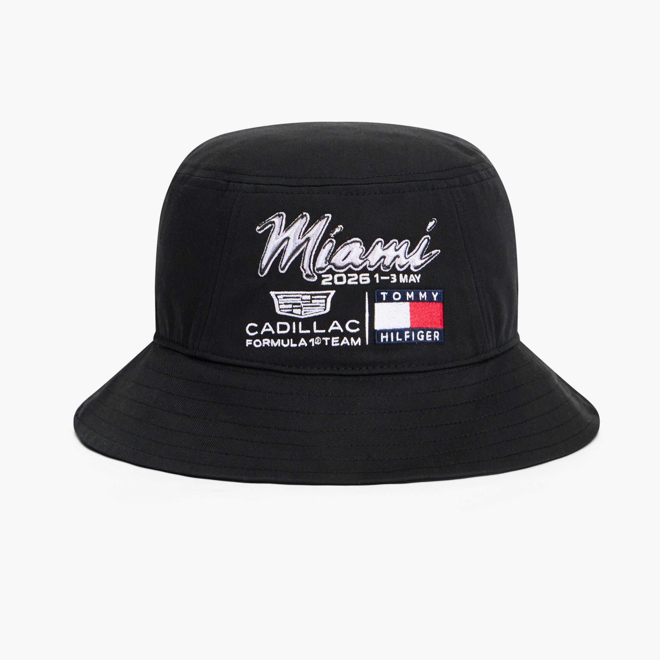 Cadillac F1 X Tommy Hilfiger Miami Bucket Hat Adults - Black