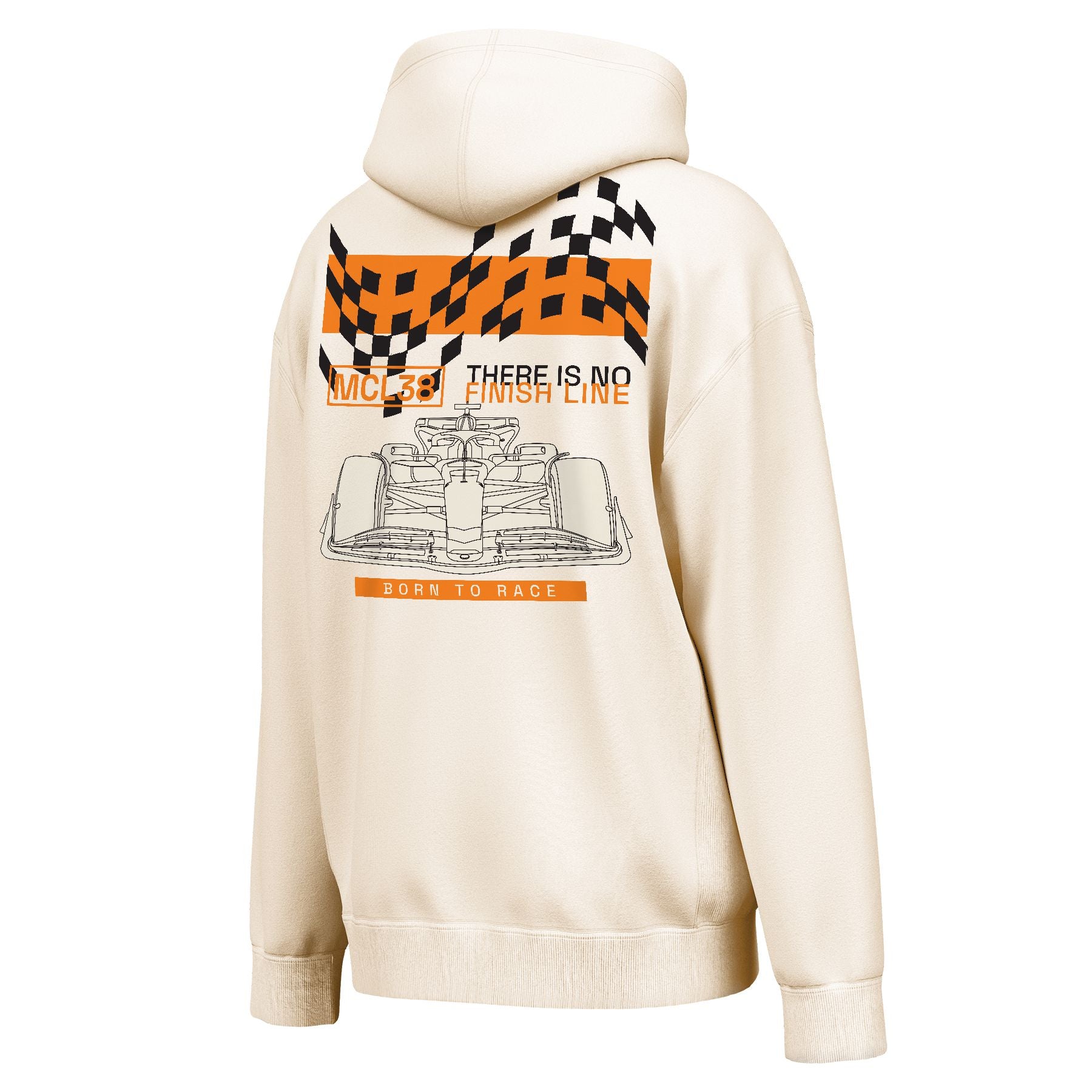 McLaren Racing F1 Beyond Limits Pullover Fleece Hoodie Mens - Beige