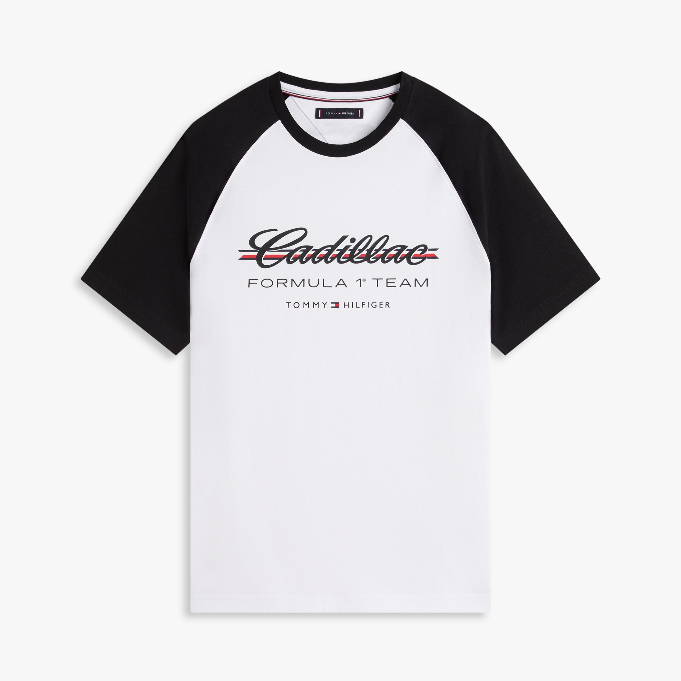 Cadillac F1 X Tommy Hilfiger Ringer Tee Mens - White/Black