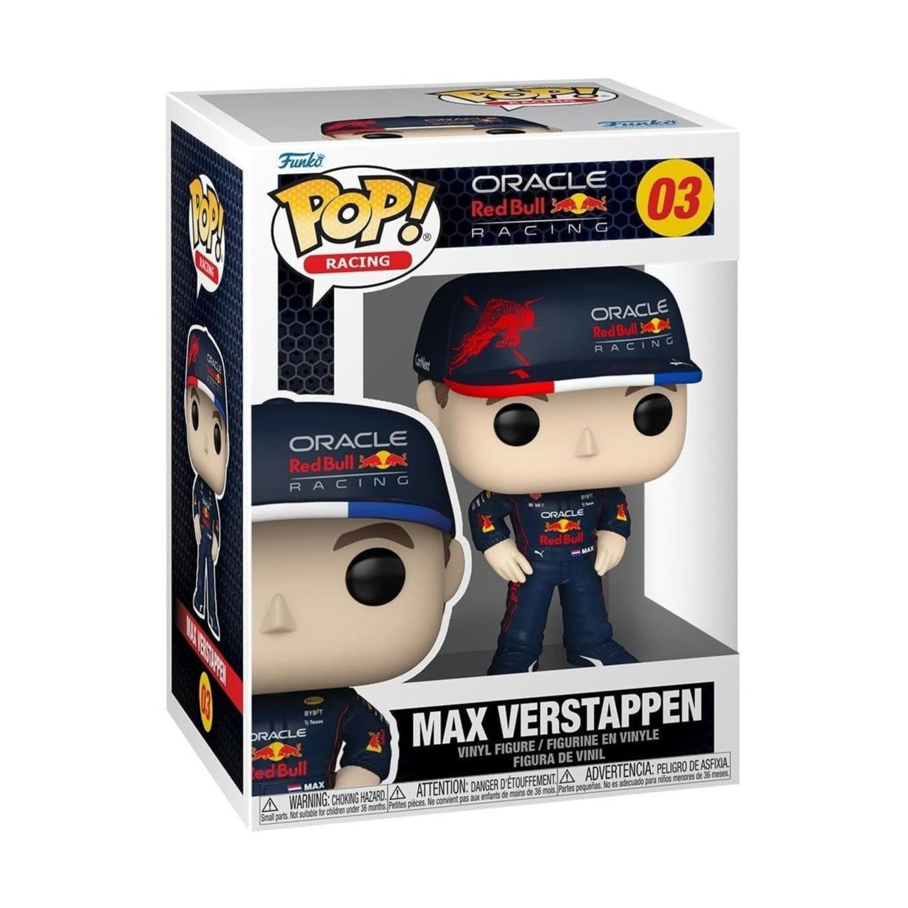Funko Pop! #3 Red Bull Racing Max Verstappen Mini Figure - Navy