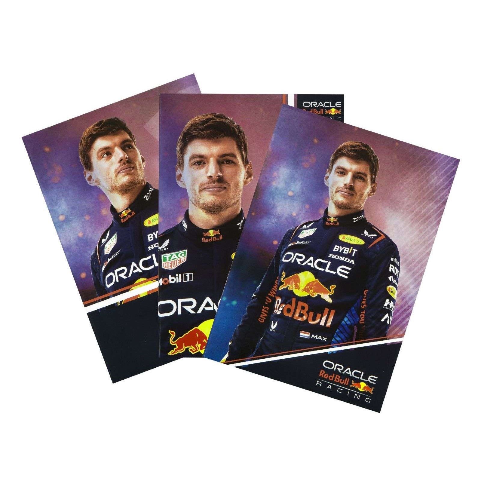 Red Bull Racing F1 Max Verstappen Notebooks Set Of 3 Pieces Unisex - Navy