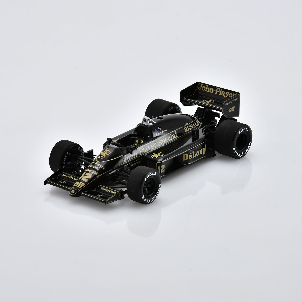 Spark Lotus F1 Team 98T Ayrton Senna 1986 US GP Winner F1 Car Adults - Black - 1:43 Scale