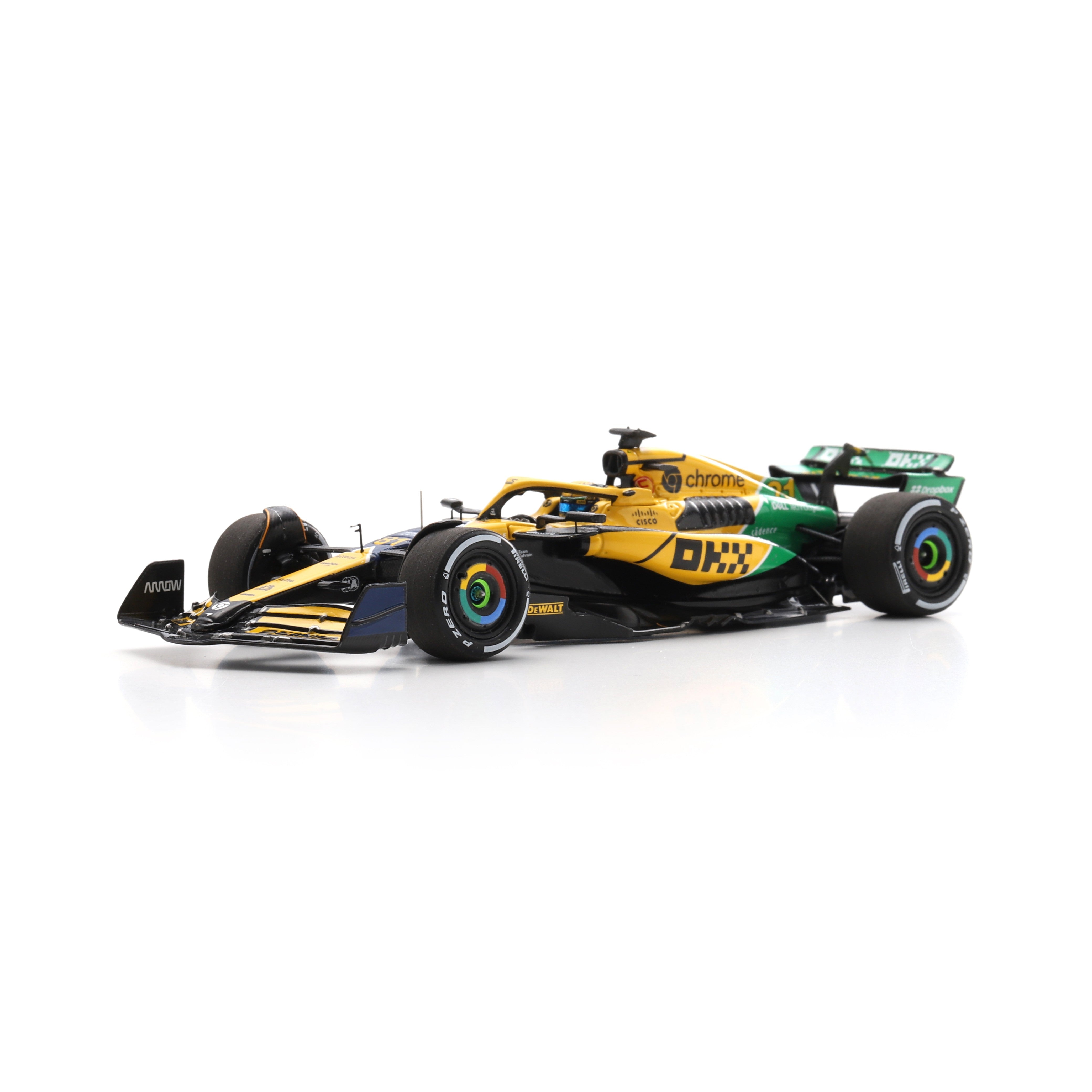 Spark McLaren Racing F1 MCL38 2024 Monaco GP 2nd Place Oscar Senna Livery Model Car - 1:43 Scale