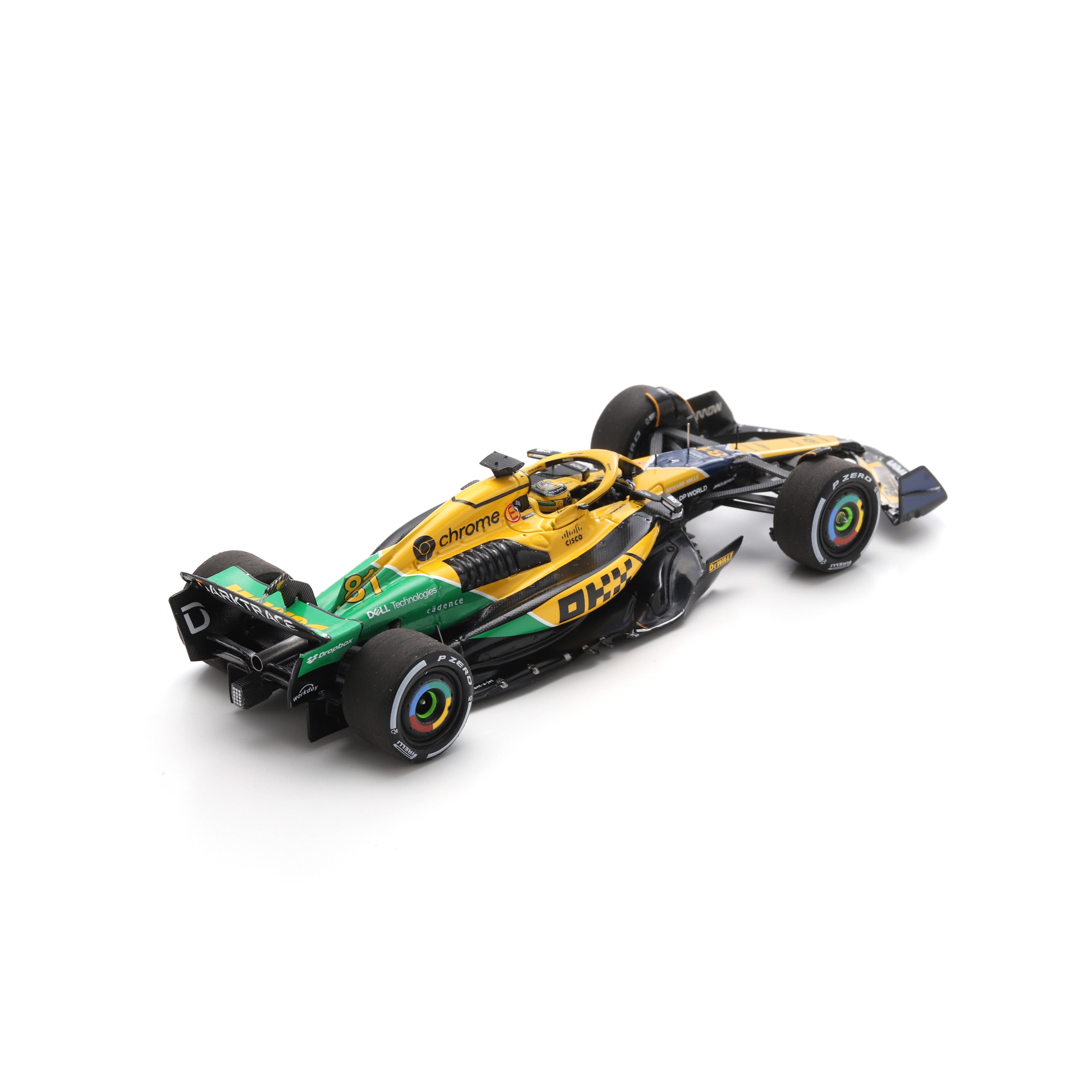 Spark McLaren Racing F1 MCL38 2024 Monaco GP 2nd Place Oscar Senna Livery Model Car - 1:43 Scale