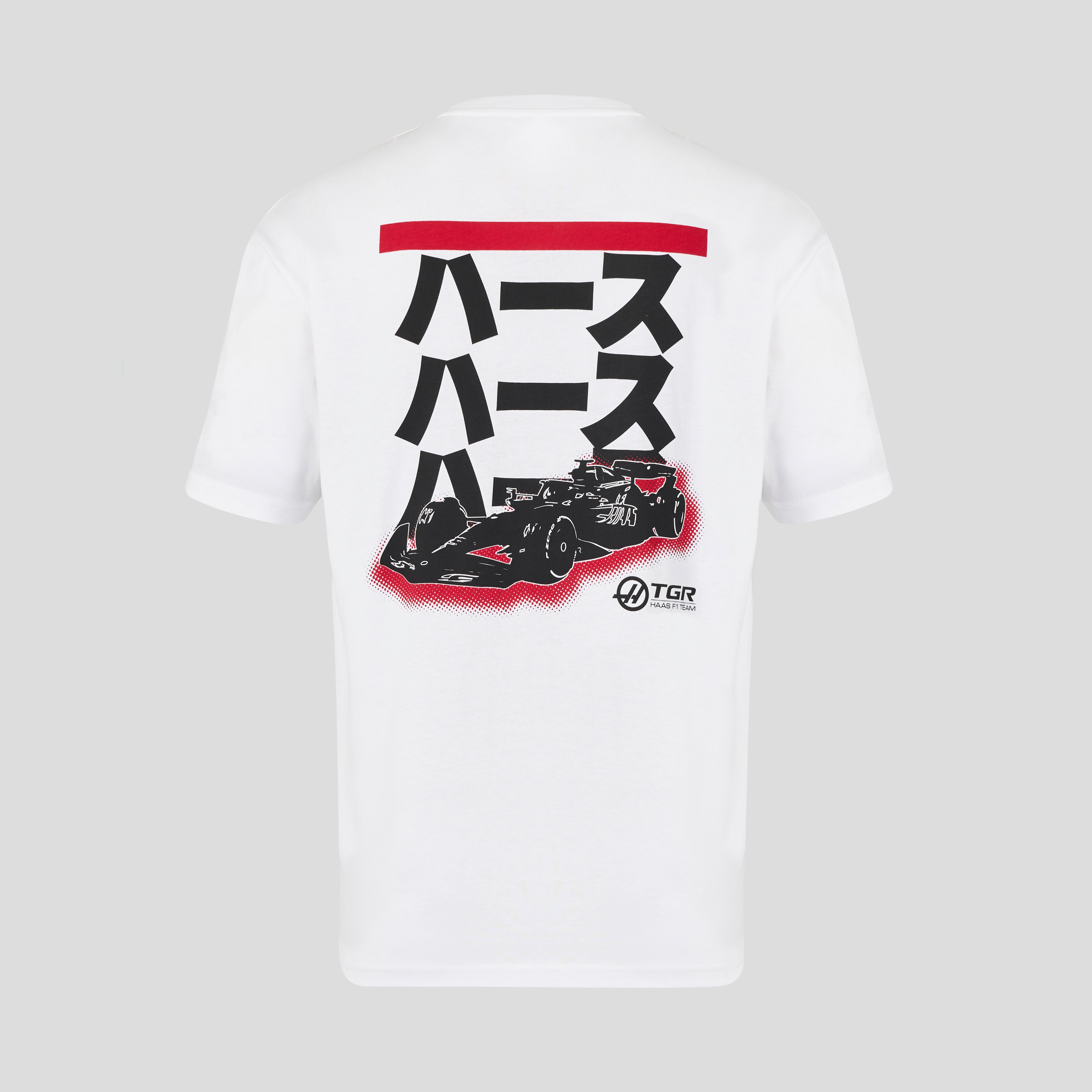 Haas F1 Japan Relaxed Fit Tee Unisex - Castore White