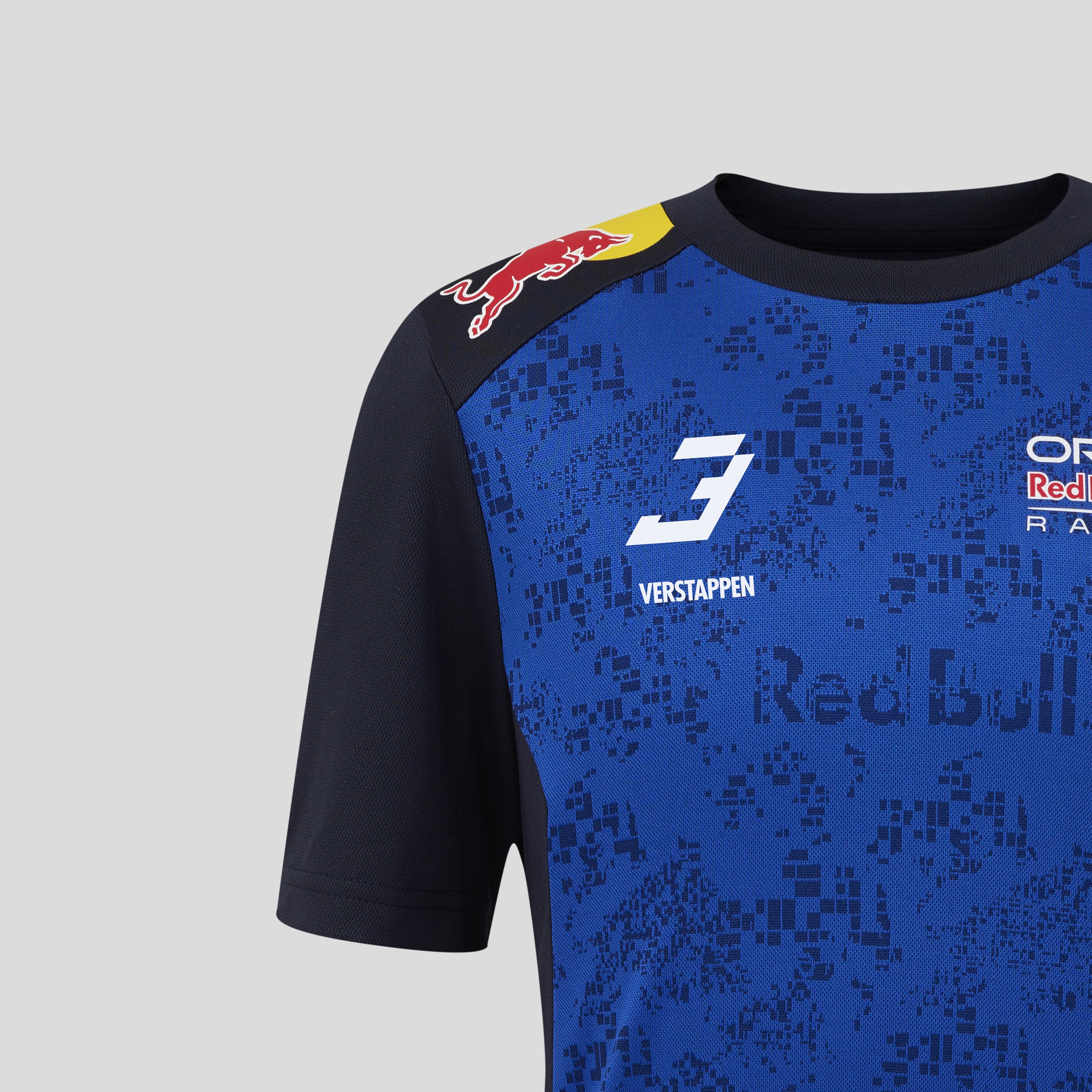 Red Bull Racing F1 Team 2026 T-Shirt Driver Max Verstappen Kids - Night Sky / Surf The Web