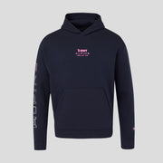 Alpine F1 Sleeve Graphic Relaxed Overhead Hoodie Unisex - Night Sky
