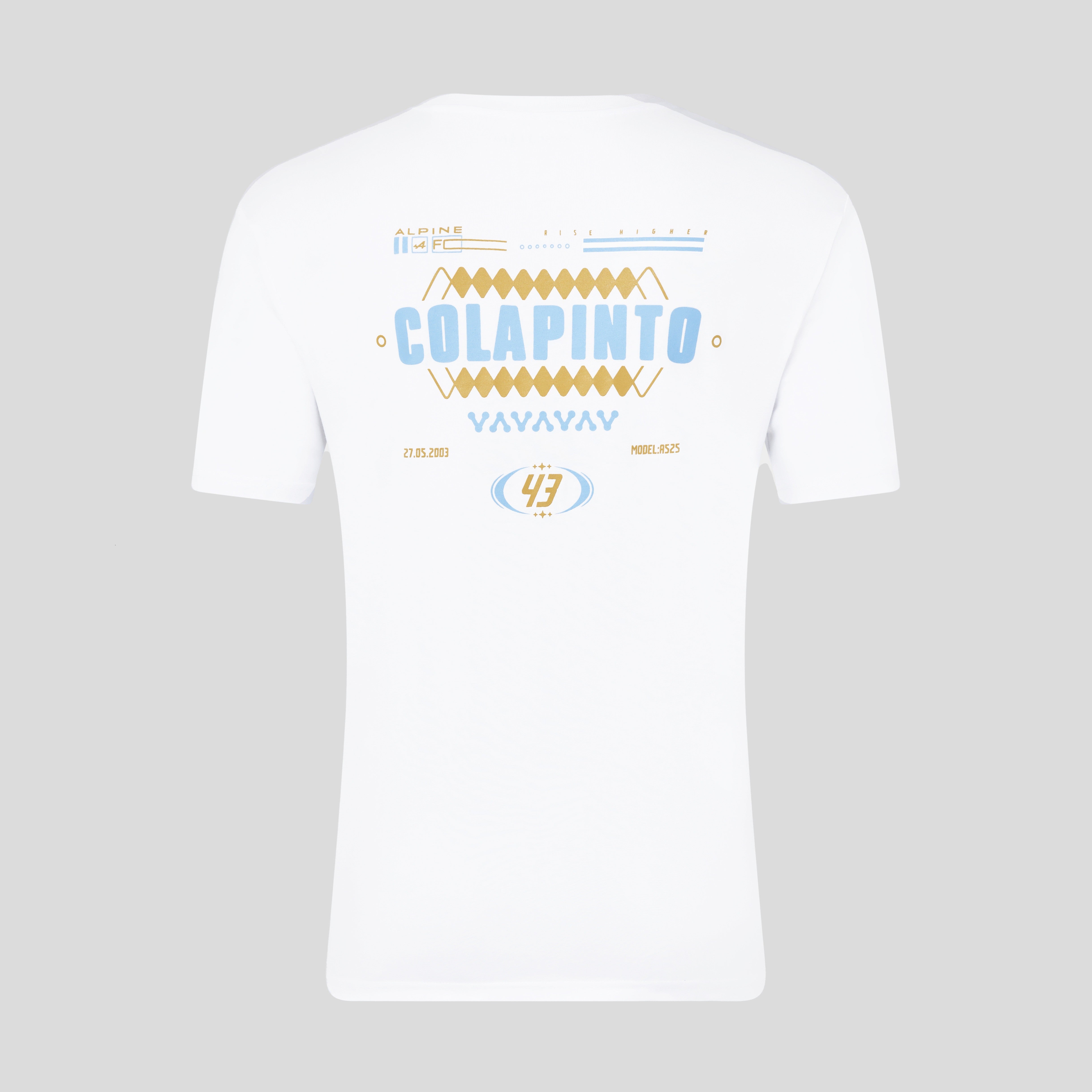 Alpine F1 Colapinto Relaxed Fit Tee Unisex - White