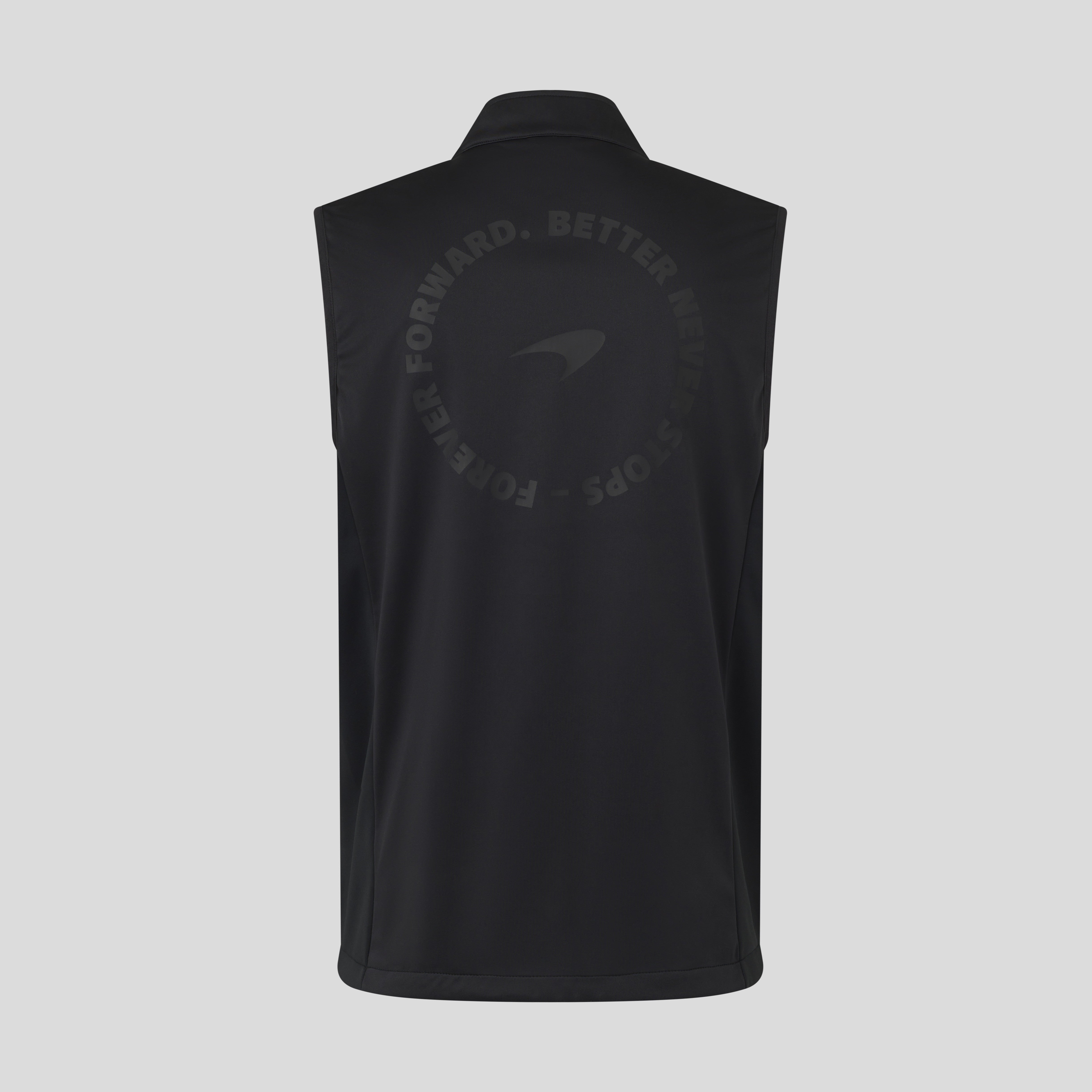 McLaren Racing F1 Black on Black Softshell Gilet Unisex - Black